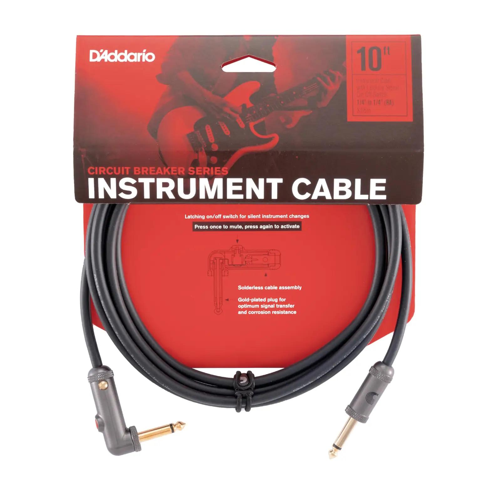 Planet Waves kuldne 3,05 m instrumentkaabel – vastupidav ühendus