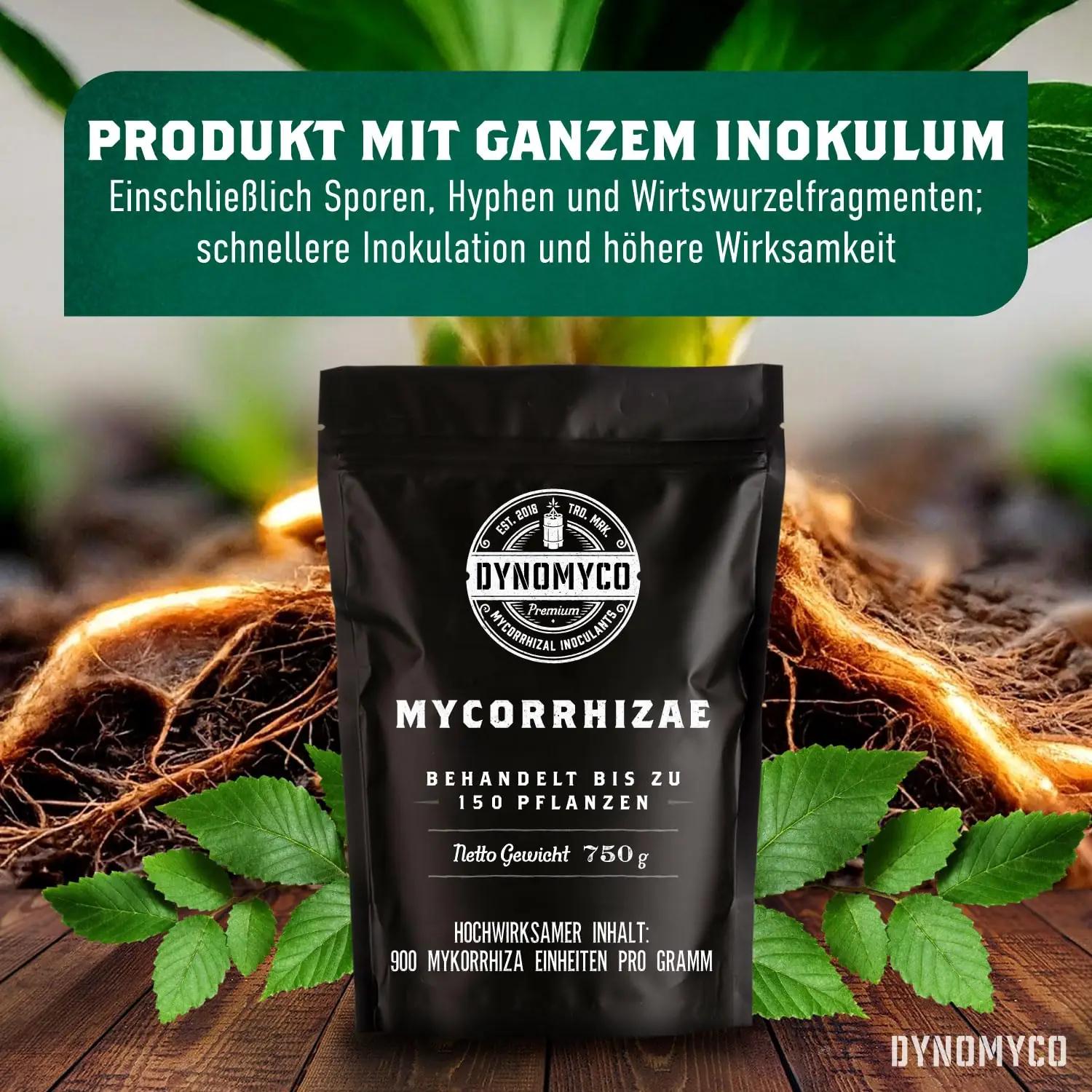 DYNOMYCO mykoriiza granulaat — rikastab mulda ja turgutab taimi – detailne vaade