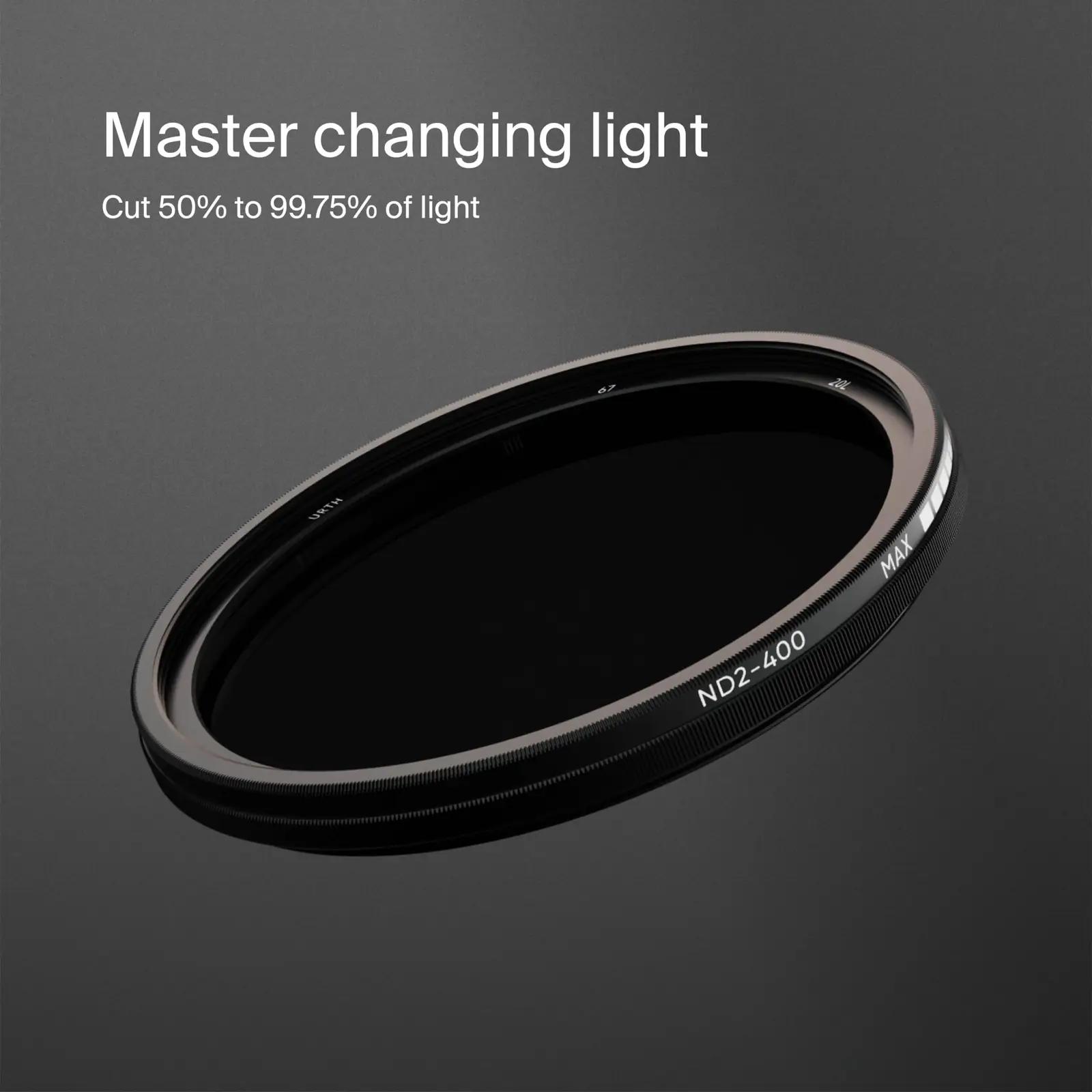 Urth vastupidav 72 mm reguleeritav graufilter fotograafiale – detailne vaade