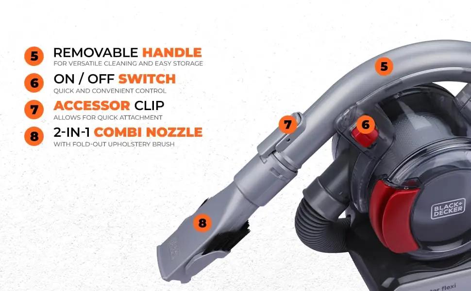 BLACK+DECKER tugev autolõpetaja — tõhus tolmuimeja PD1200AV-XJ – pilt 24
