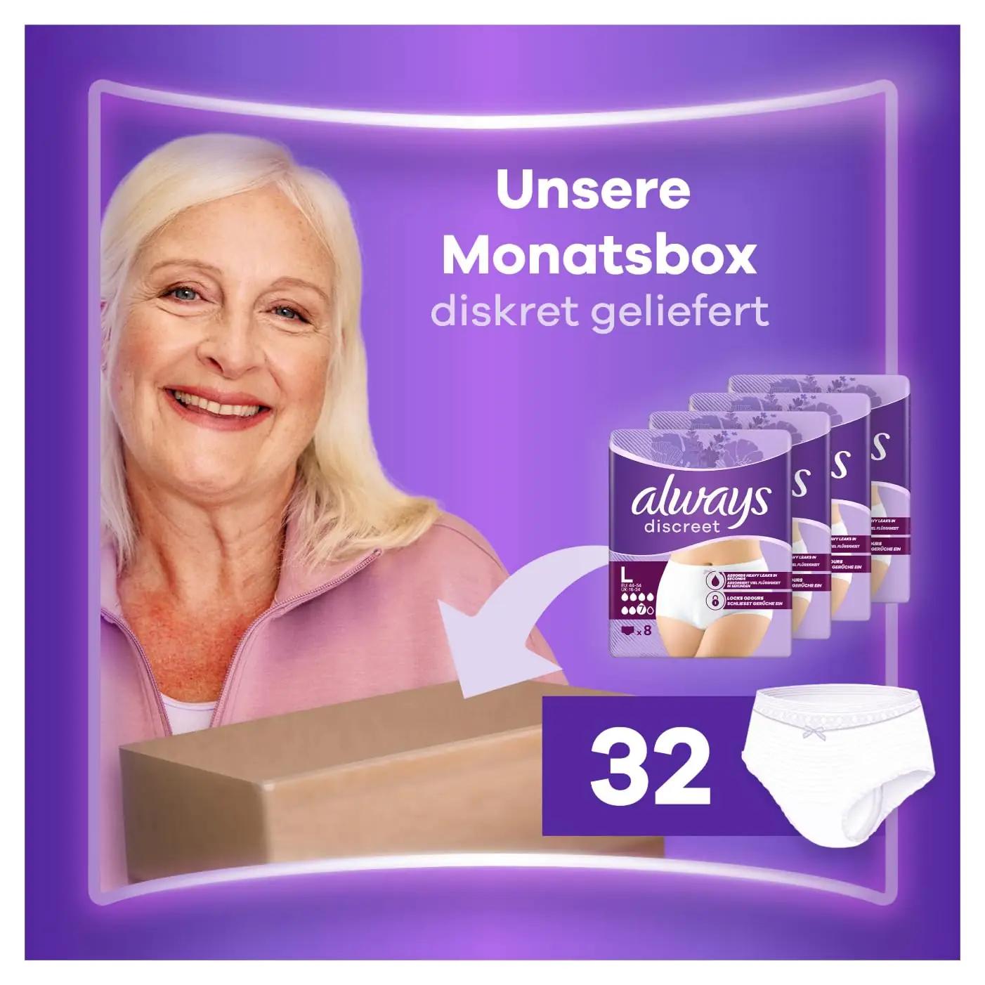 Always Discreet pehme inkontinentsi aluspüksid L – detailne vaade