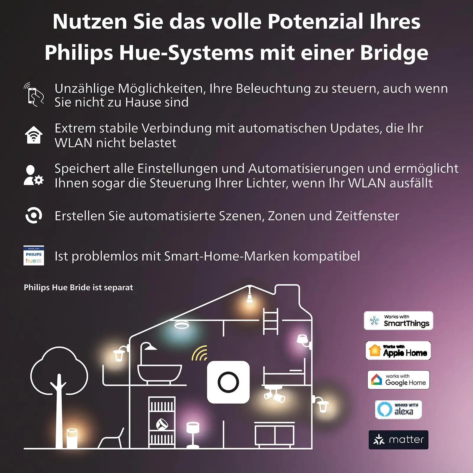 Philips Hue nutikas LED-lamp E27 kahepakis – reguleeritav valgus – lisavaade