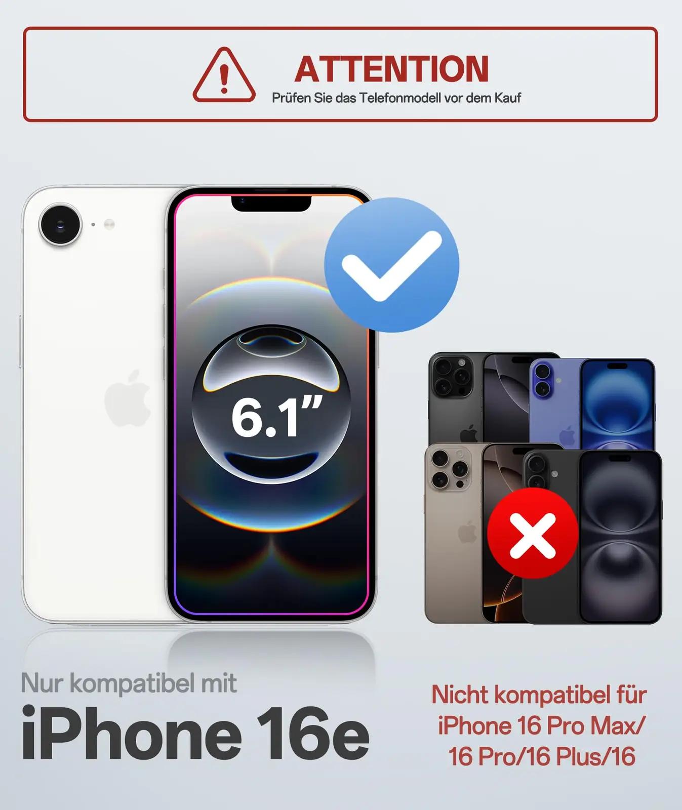 SIXBOX kaitsev magnetkate iPhone 16e jaoks — robustne ja – detailne vaade