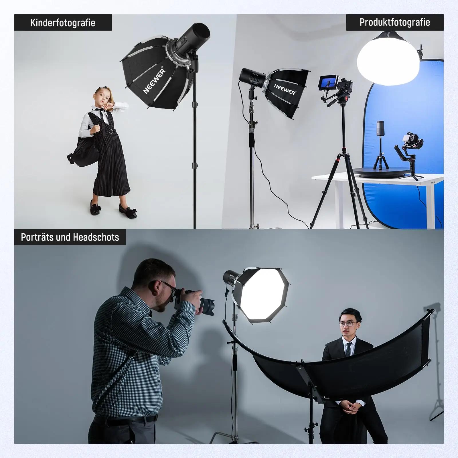 NEEWER alumiiniumist 45cm kaheksanurkne softbox – pilt 7