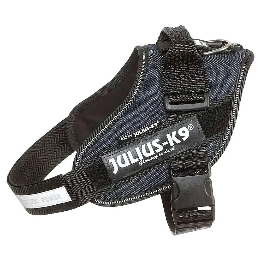 JULIUS K-9 Denim koerarihm ja tugivöö — vastupidav igapäevaks