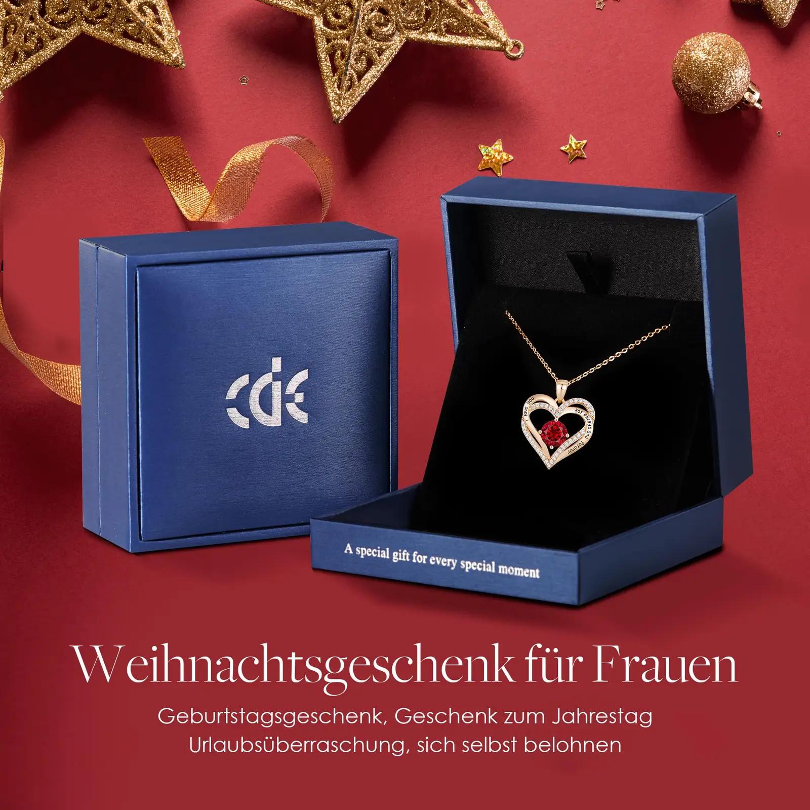 CDE roosakuldne sterling südame ripats – elegantne kingiidee – lisavaade