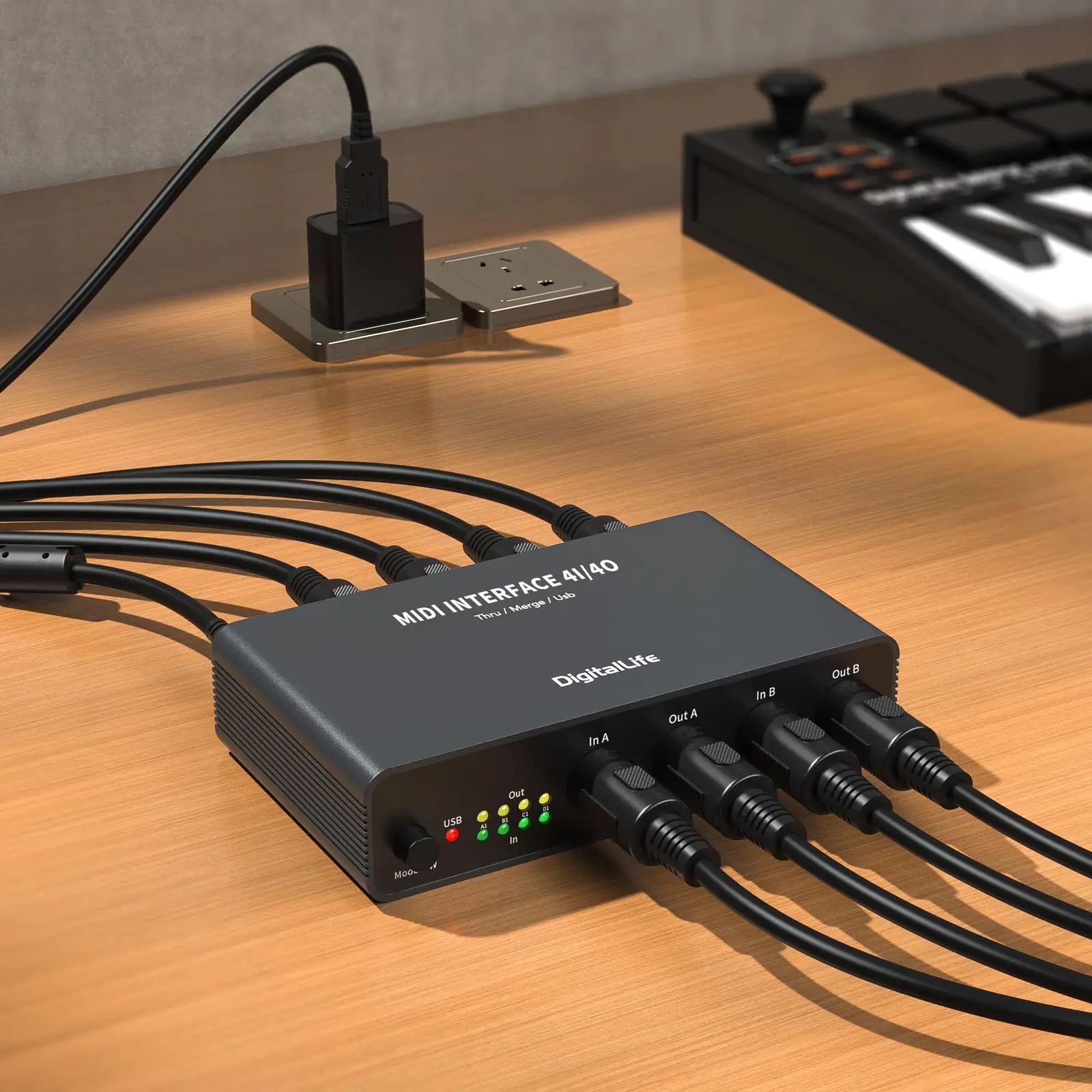 DigitalLife alumiiniumist USB MIDI liides MD06 — kompaktne ja – pilt 6