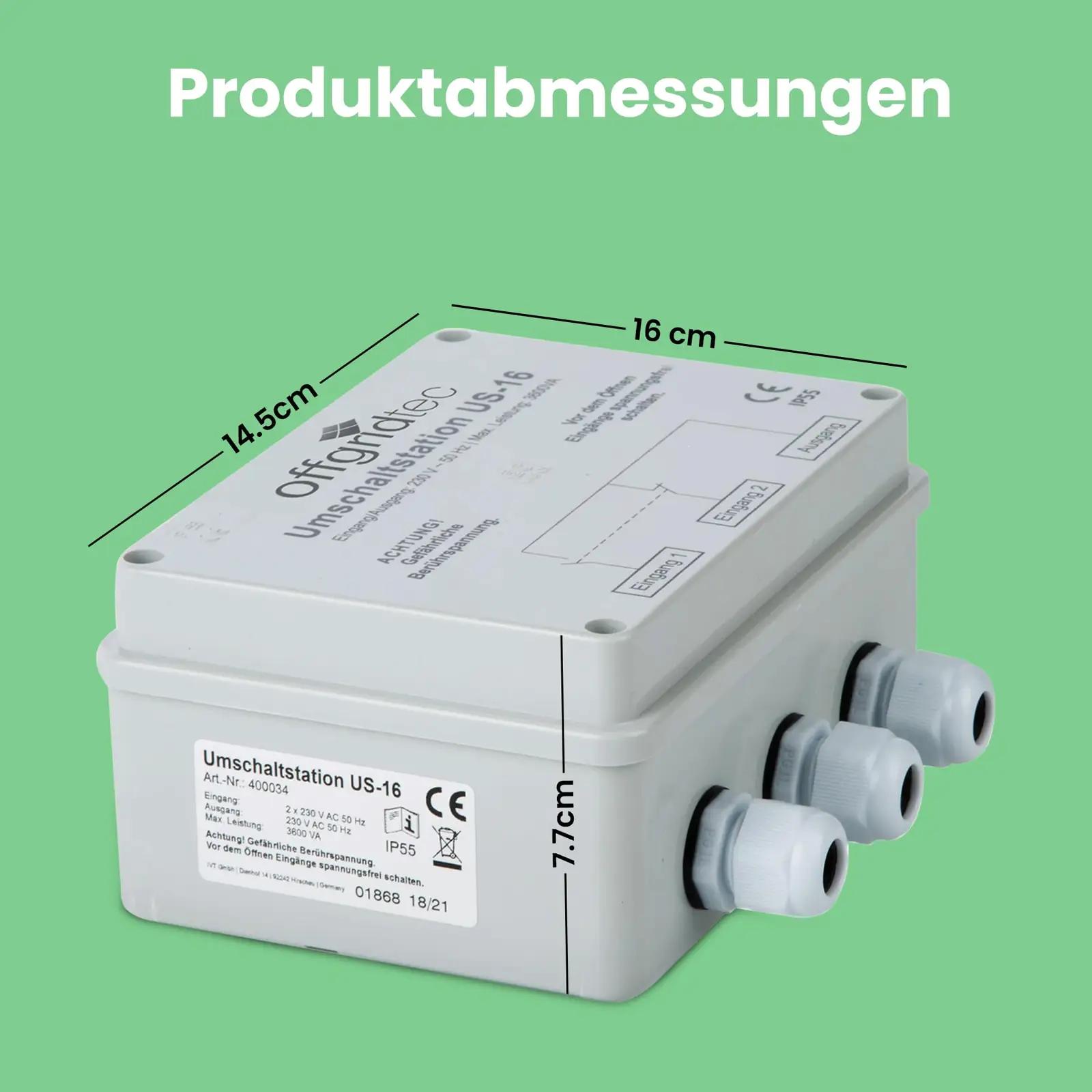 Offgridtec vaheldusjaam kodusele UPS-ühendusele 16A 3600W – pilt 7
