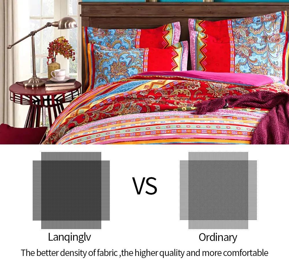 Lanqinglv boho mikrofliisvoodipesu 220×240 cm – lisavaade