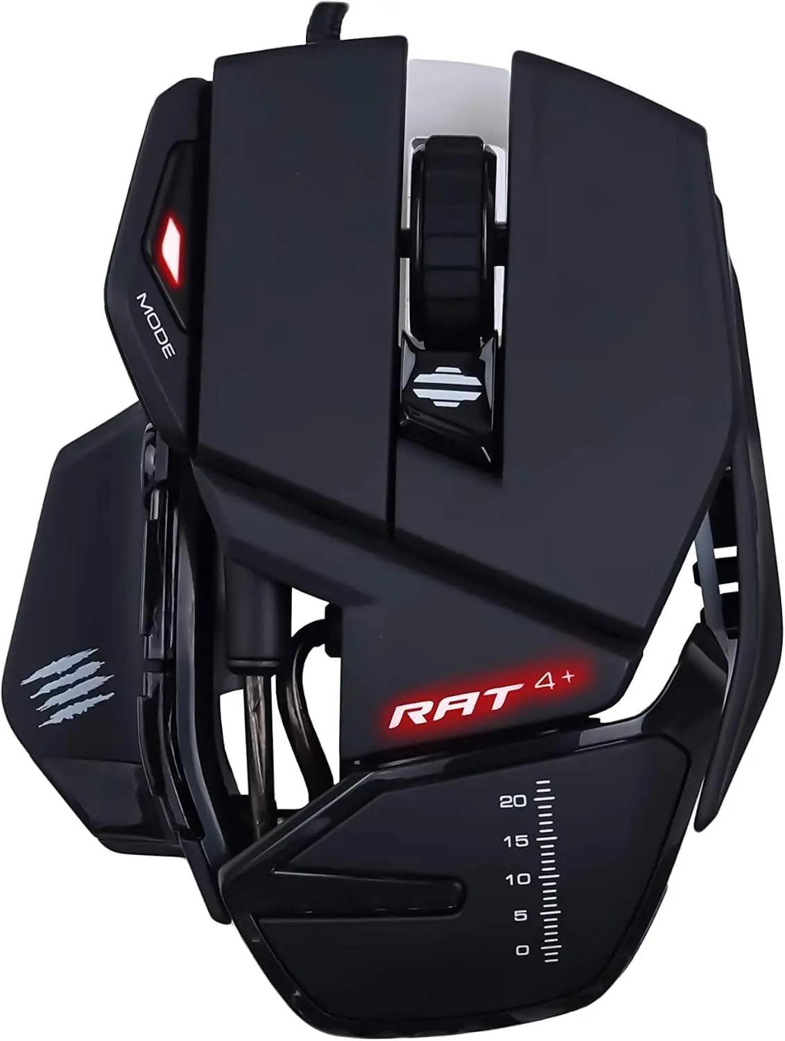 MAD CATZ mänguhiir R.A.T. 4+ — ergonoomiline ja kohandatav valik
