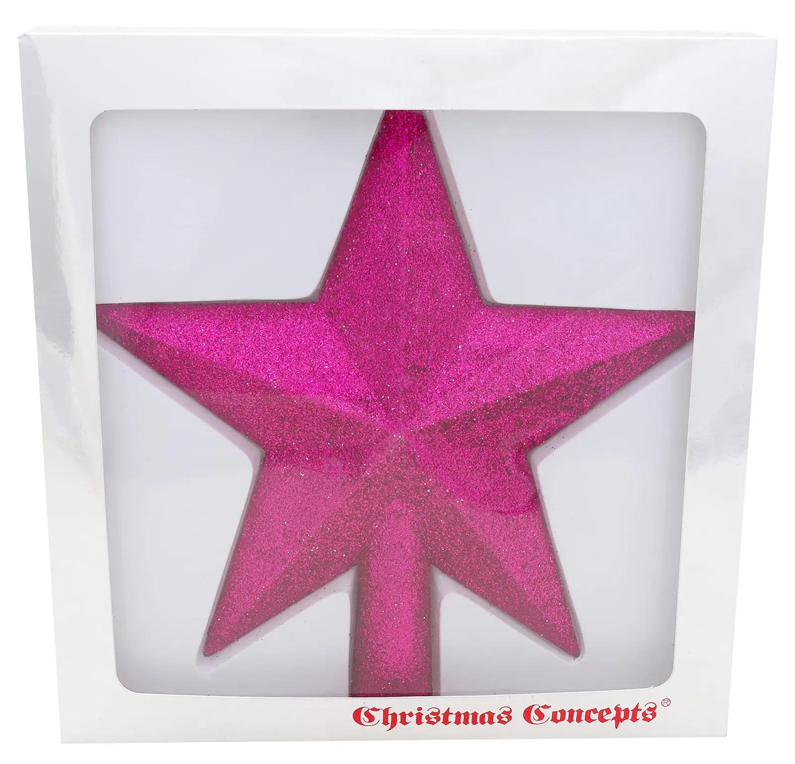 Christmas Concepts särav puuotsakaunistus – hot pink 20cm – pilt 7
