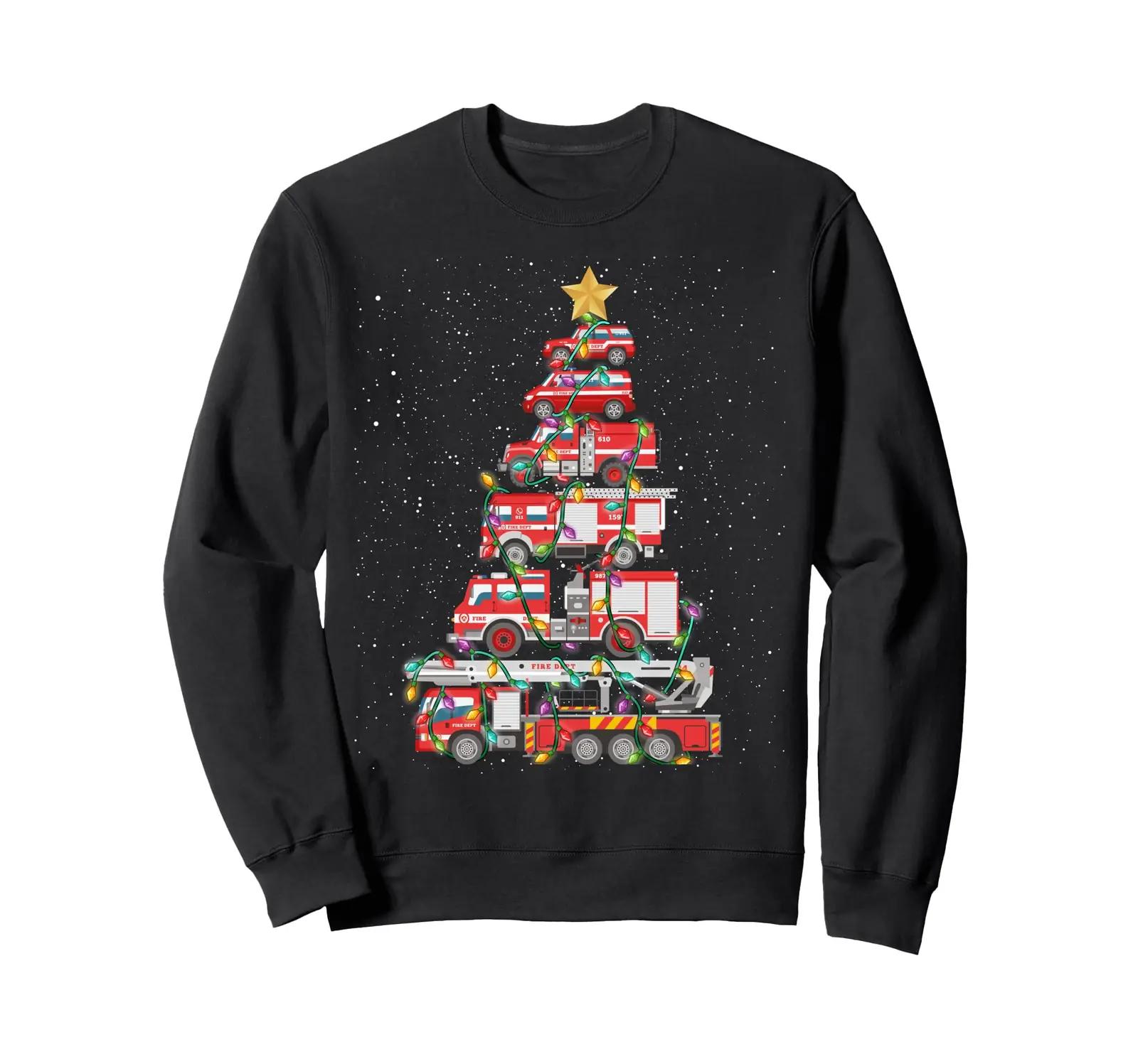 Firefighter Cute Christmas Apparel pehme jõulusweatshirt