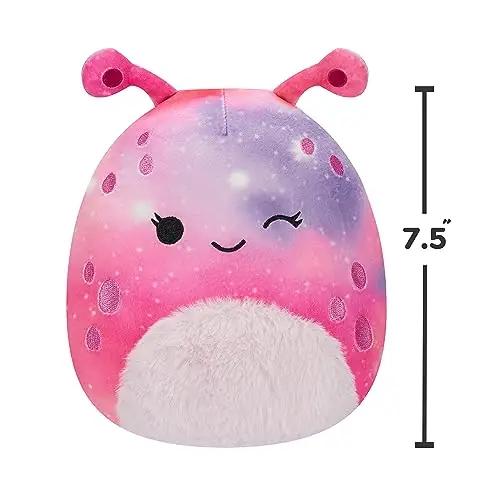 Squishmallows pehme Loraly der Alien 19 cm – kaisukas kingituseks – pakend ja tarvikud