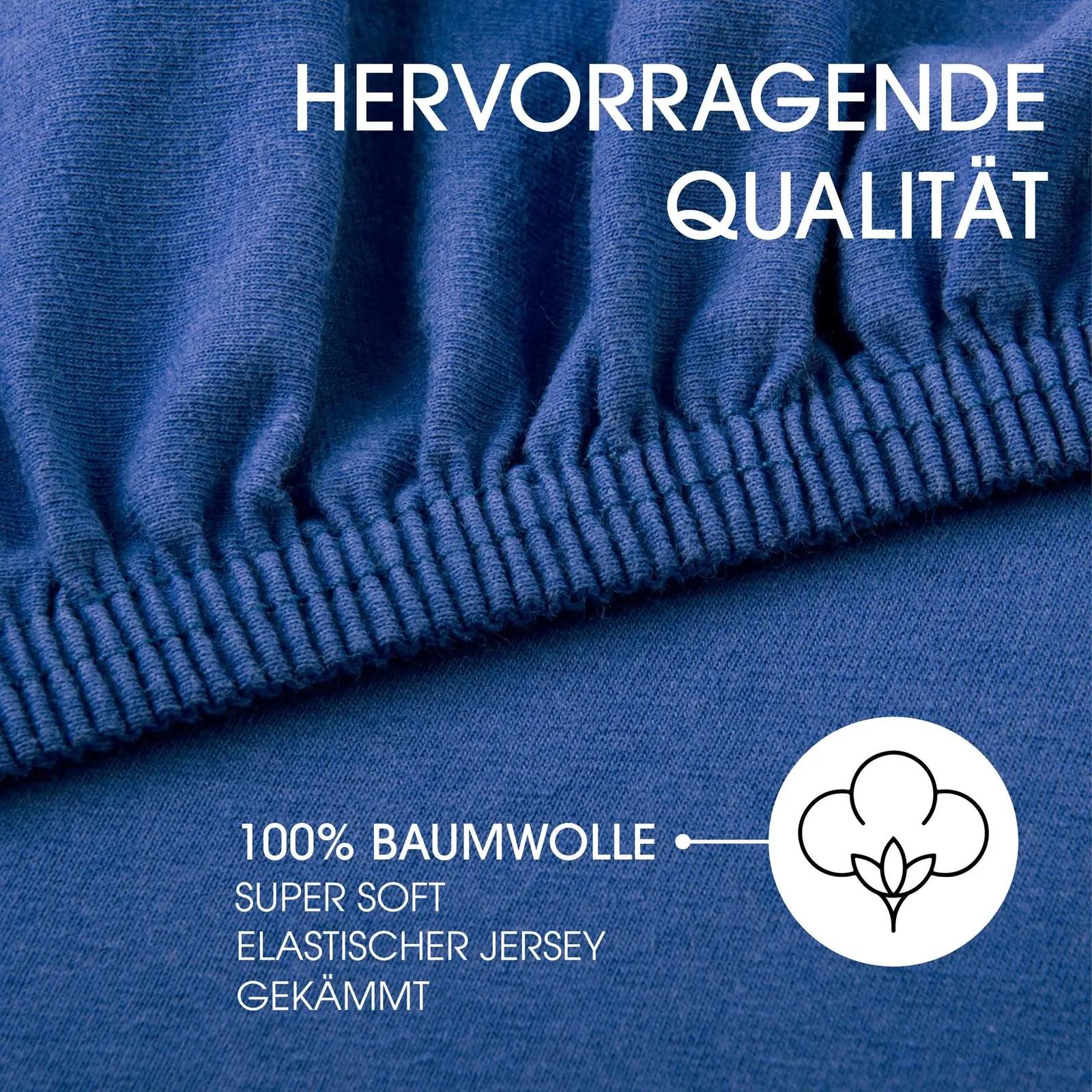 CelinaTex pehme Jersey voodilina Lucina — 140–160×200 cm – detailne vaade