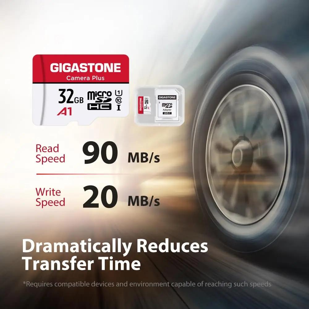 Gigastone GS-2IN1600X32GBX10-B mälukaartid – detailne lähivaade