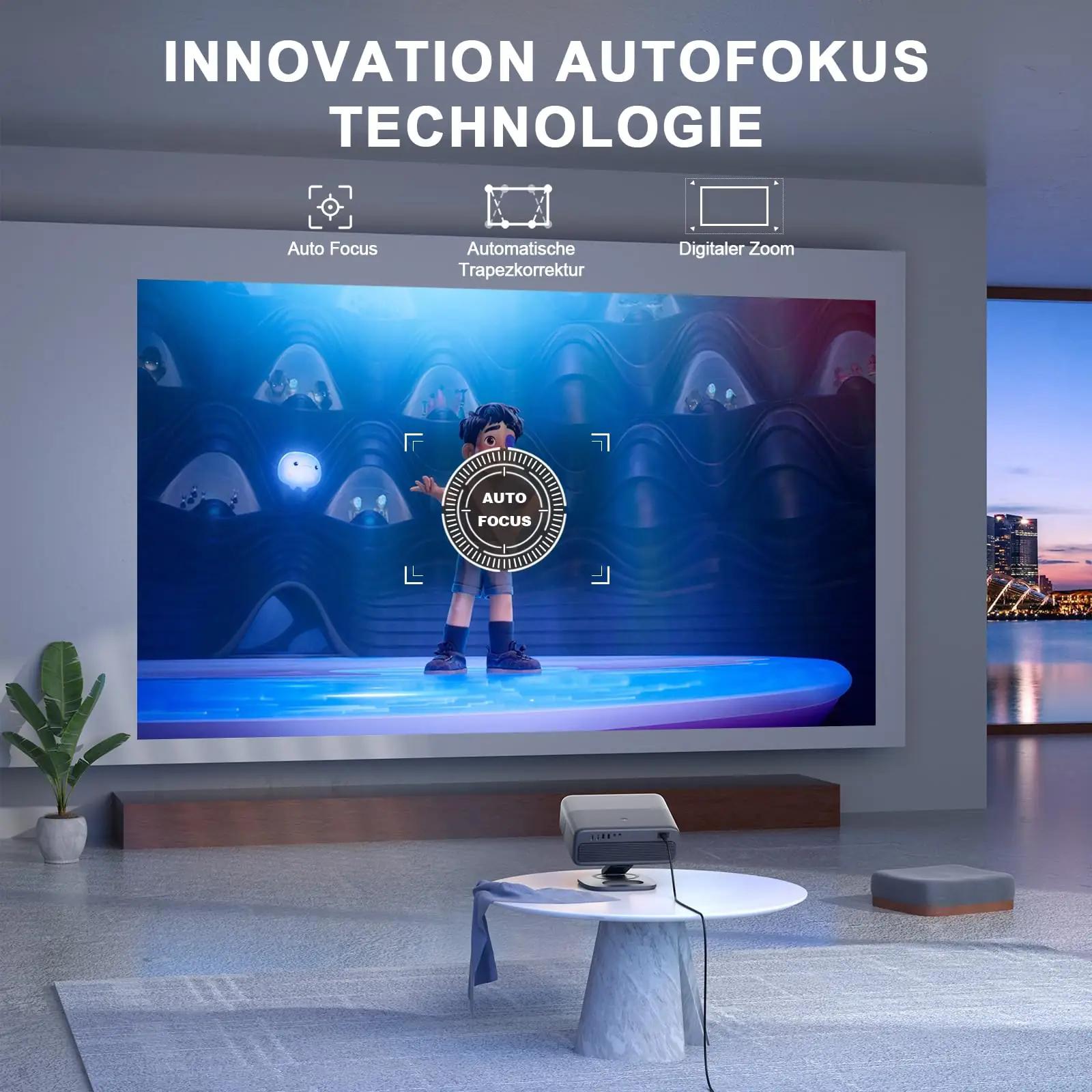 VISSPL 4K kodukinoprojektor — 30000 luumenit ja autofookus – pakend ja tarvikud