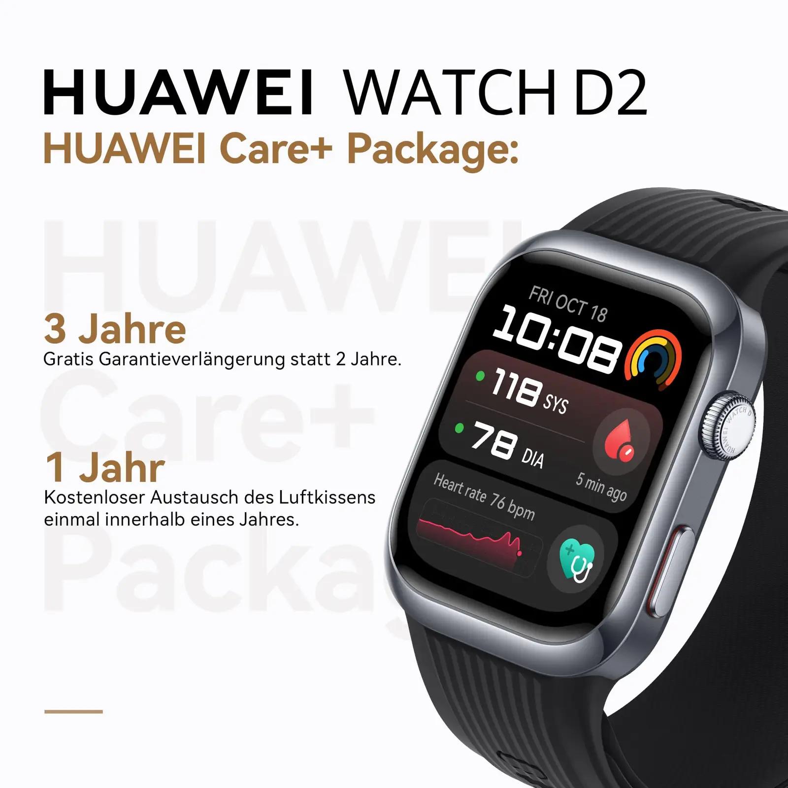 HUAWEI nutikell Watch D2 – õhuke disain ja tervisekontroll – pakend ja tarvikud