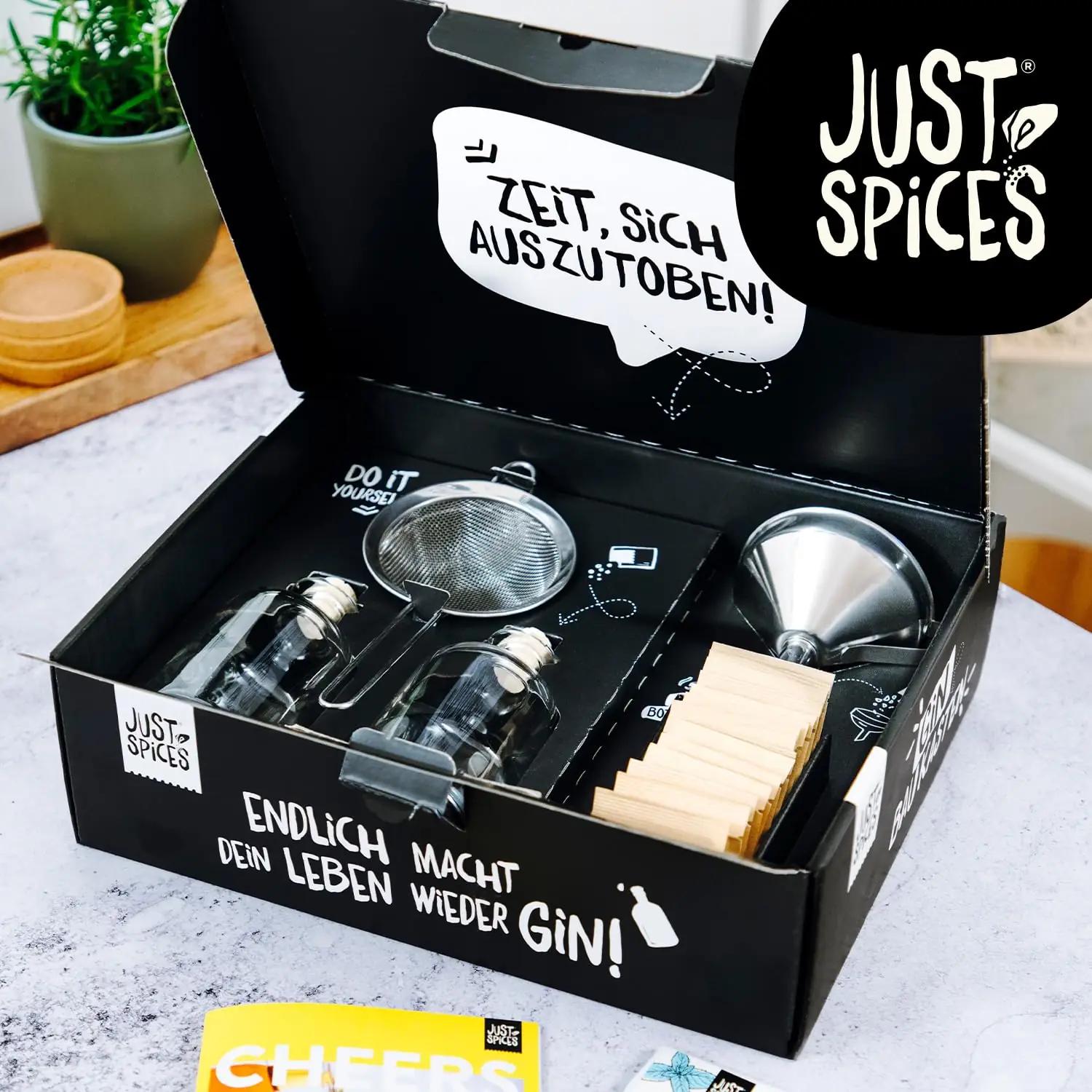 Just Spices DIY ginikomplekt koduseks maitsestamiseks ja – pakend ja tarvikud
