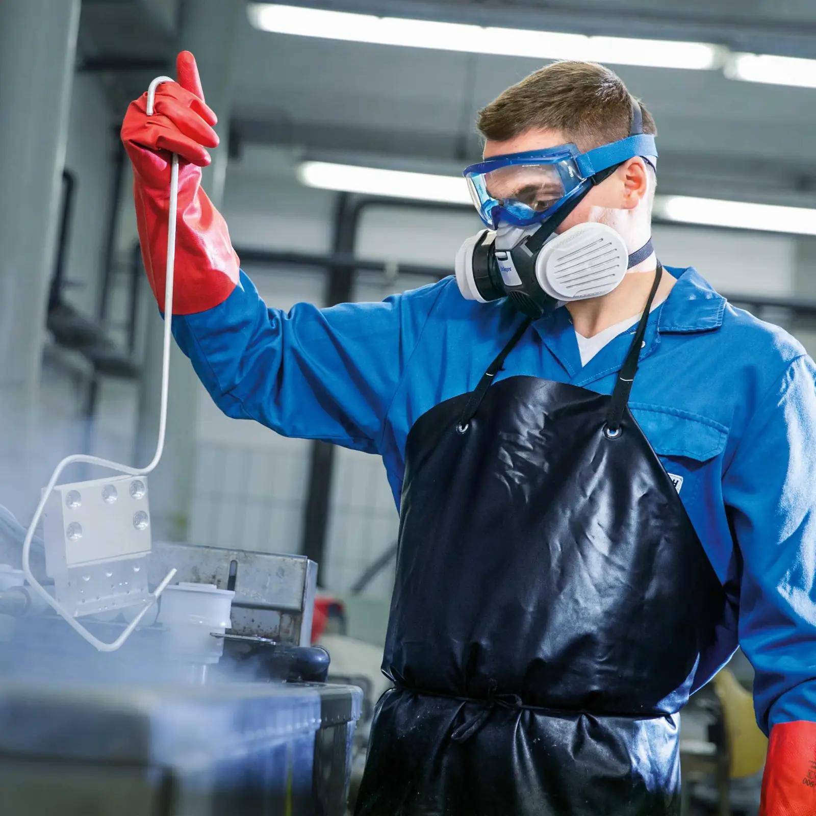Dräger kaitsev poolmask – korduvkasutatav värvitud töökaitse M – lisavaade