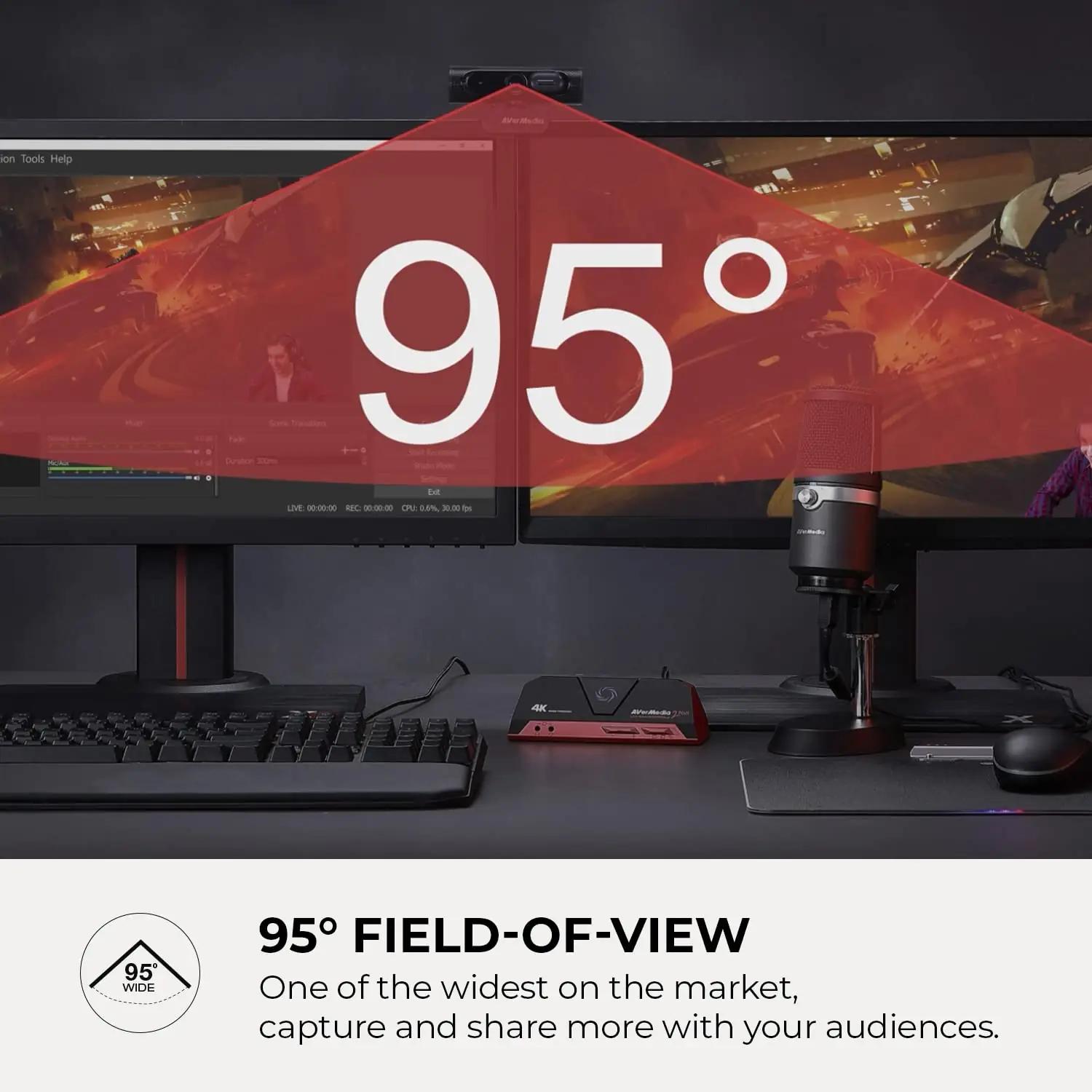 AVerMedia stiilne 1080p veebikaamera – universaalne kasutus – lisavaade