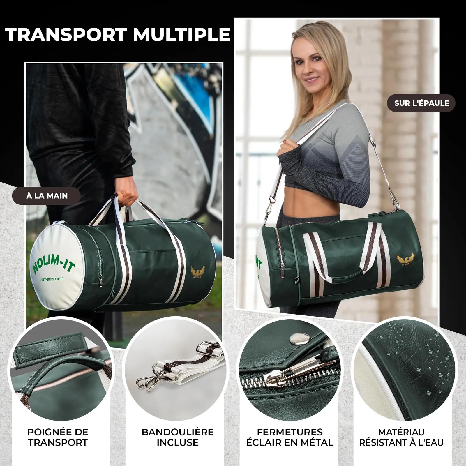 Nolim-it elegantne veekindel sportkott – kunstnahk, reisimiseks – pilt 6