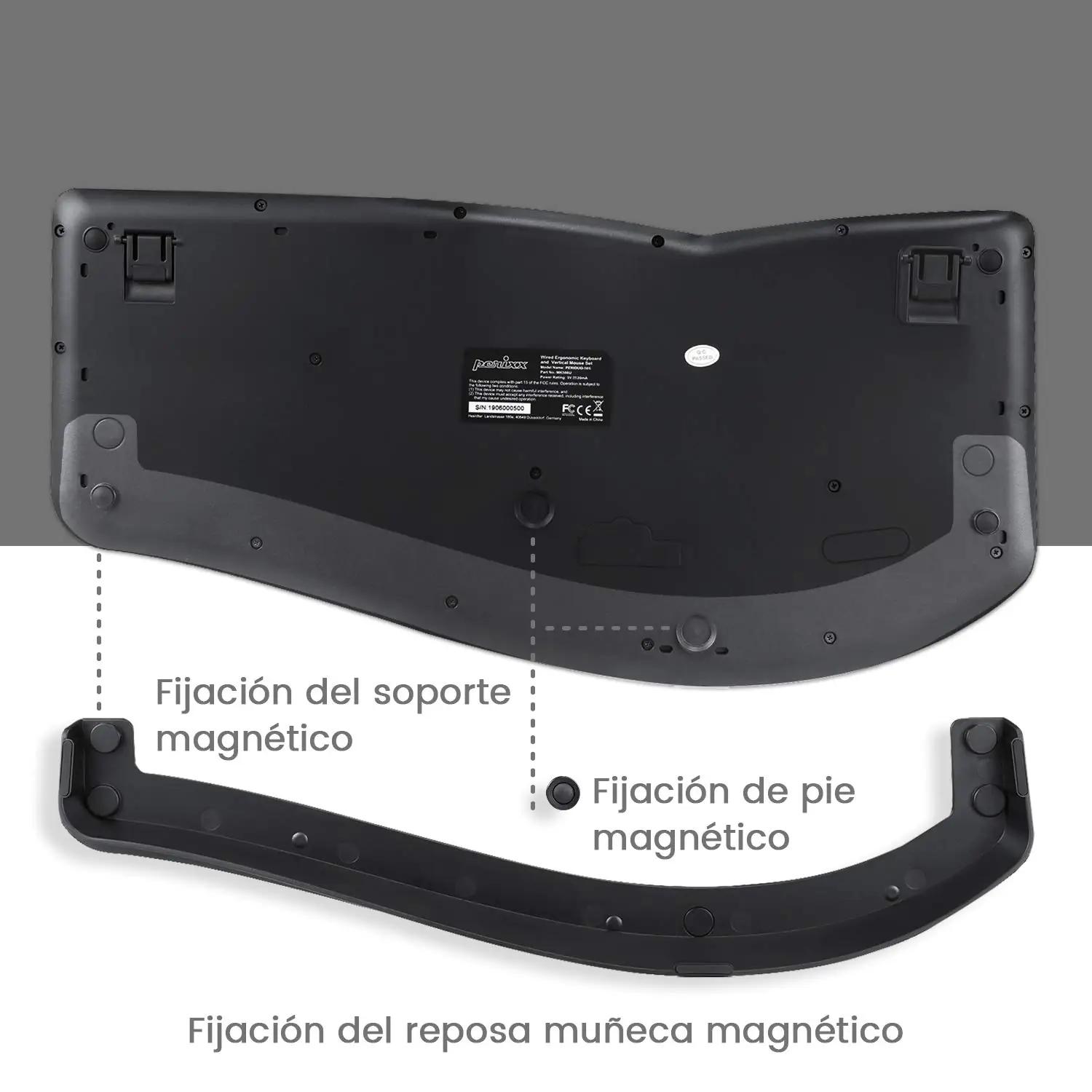 Perixx ergonoomiline traadita klaviatuur-hiire komplekt — – pilt 7