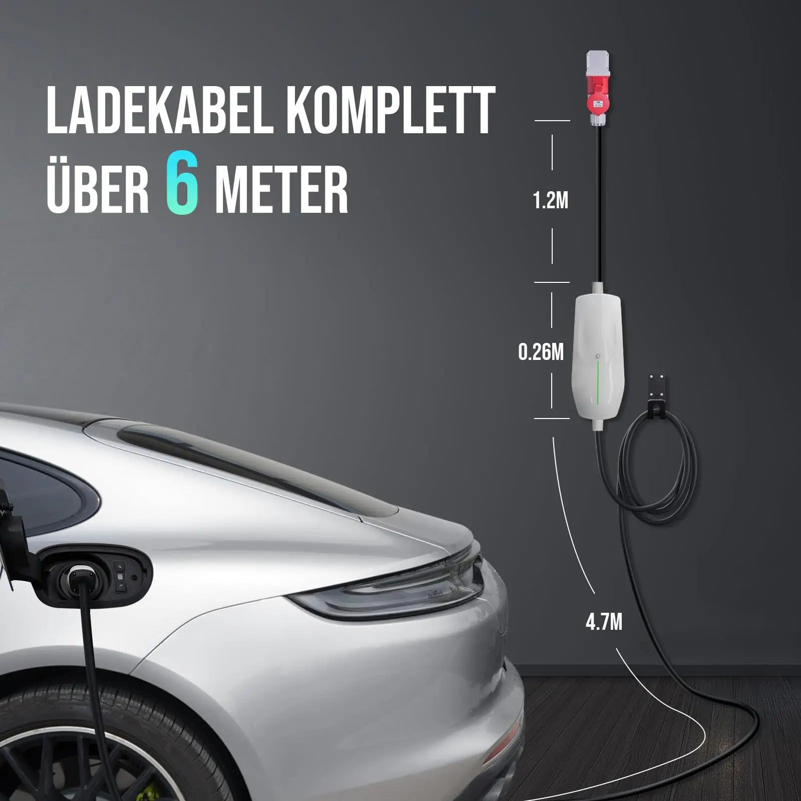 Teskee 11 kW mobiilne seinaaknaga laadija — robustne ja kompaktne – kasutusnäide