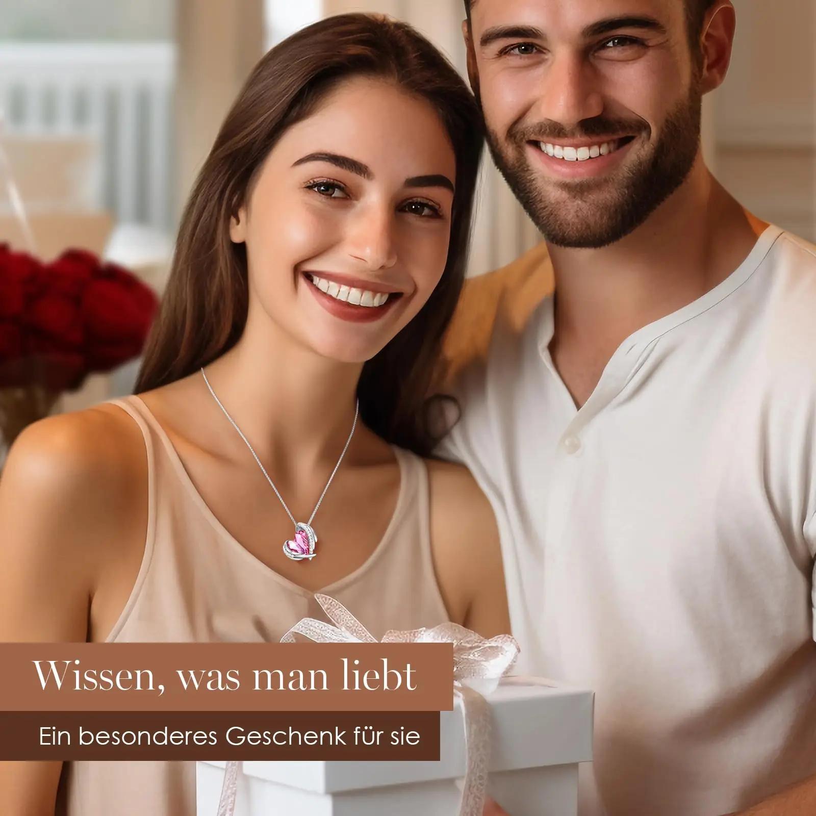 CDE roosakuldne südamekaelakee — elegantne valgekullast ehe – pilt 8