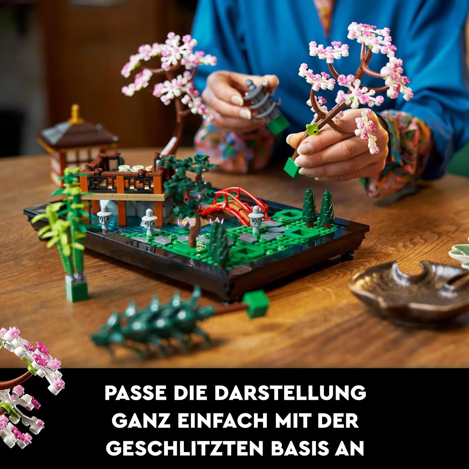 LEGO dekoratiivne Jaapani aed – ehita ja eksponeeri (10315) – kasutusnäide