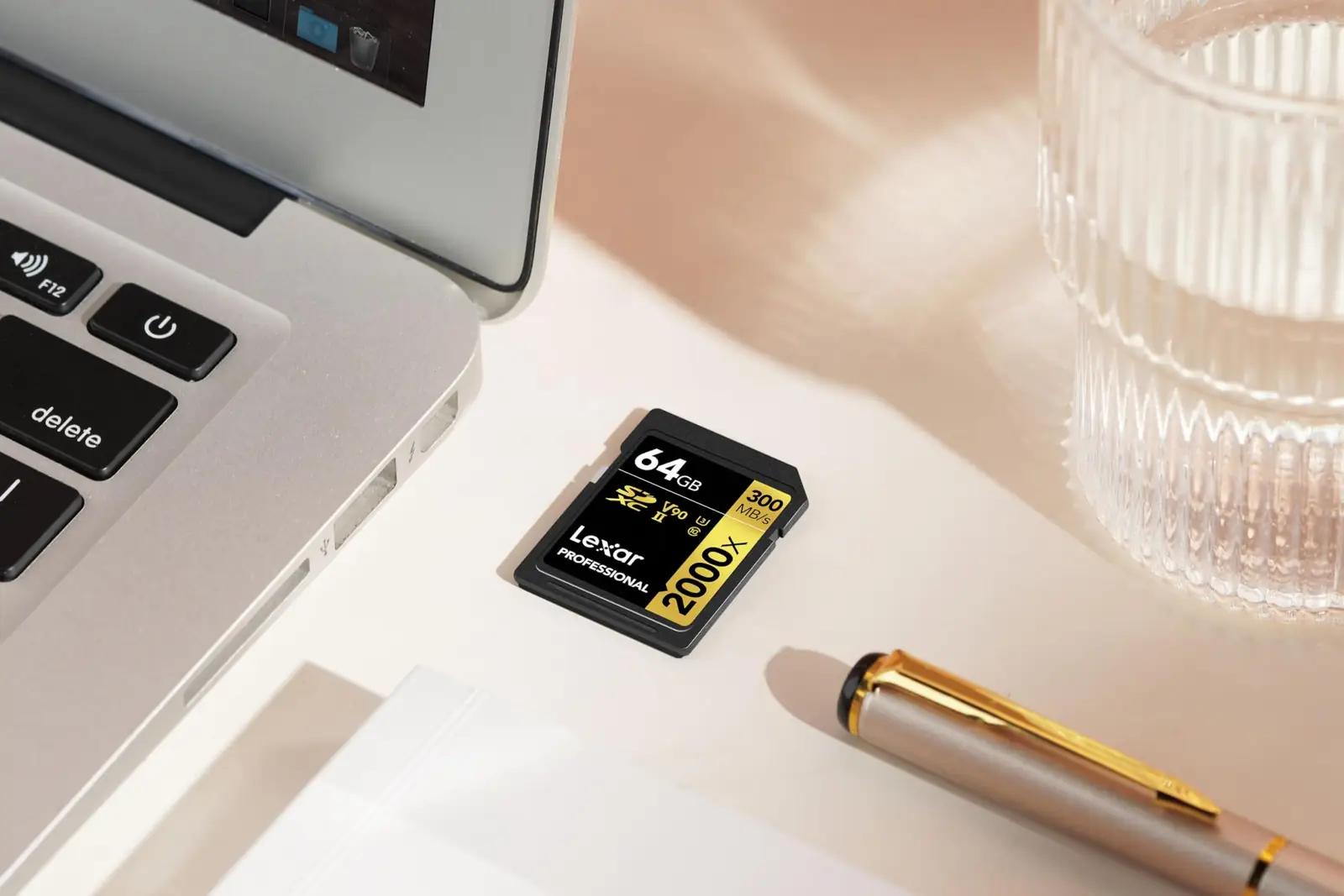 Lexar mälukaart 64GB SDXC UHS-II — kiire videole ja – lisavaade