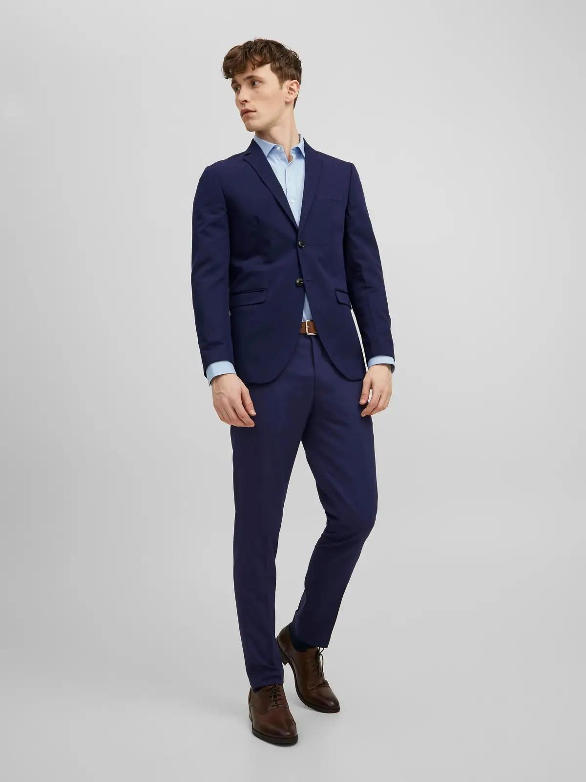 JACK & JONES elegantne super slim sobiv ülikond – Medieval Blue – kasutusnäide