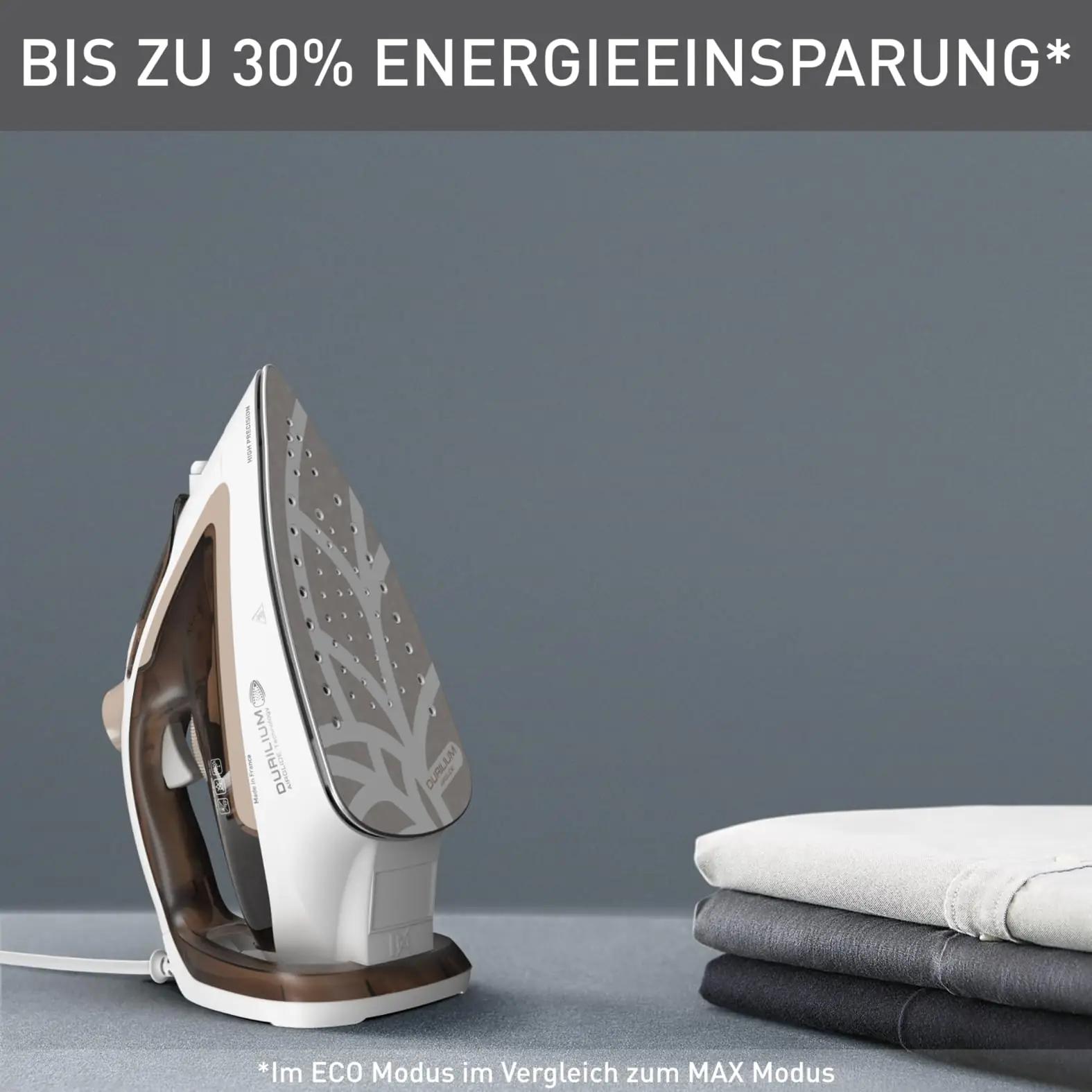 Tefal Easygliss Eco aururaud – energiasäästlik sile viimistlus – pakend ja tarvikud