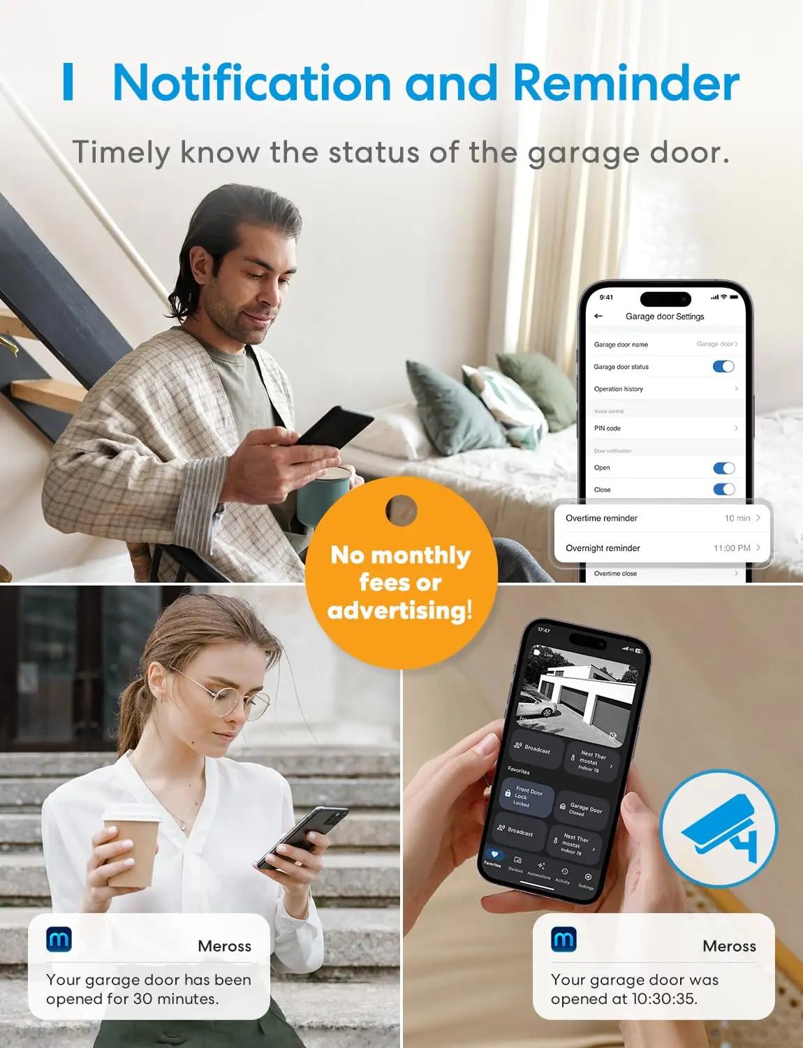 meross nutikas metallist garaažiukse avaja HomeKit-iga – lisavaade