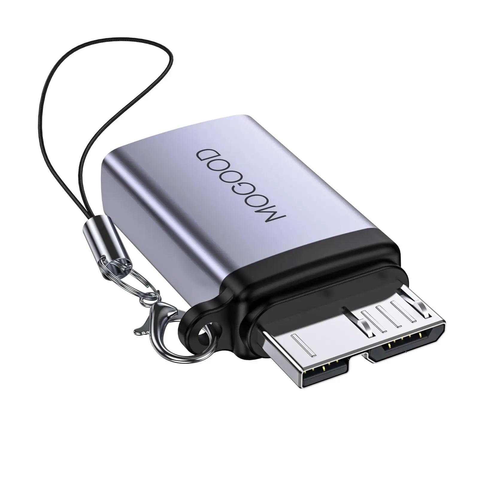 MOGOOD vastupidav alumiiniumadapter USB-C kasutuseks ja reisiks