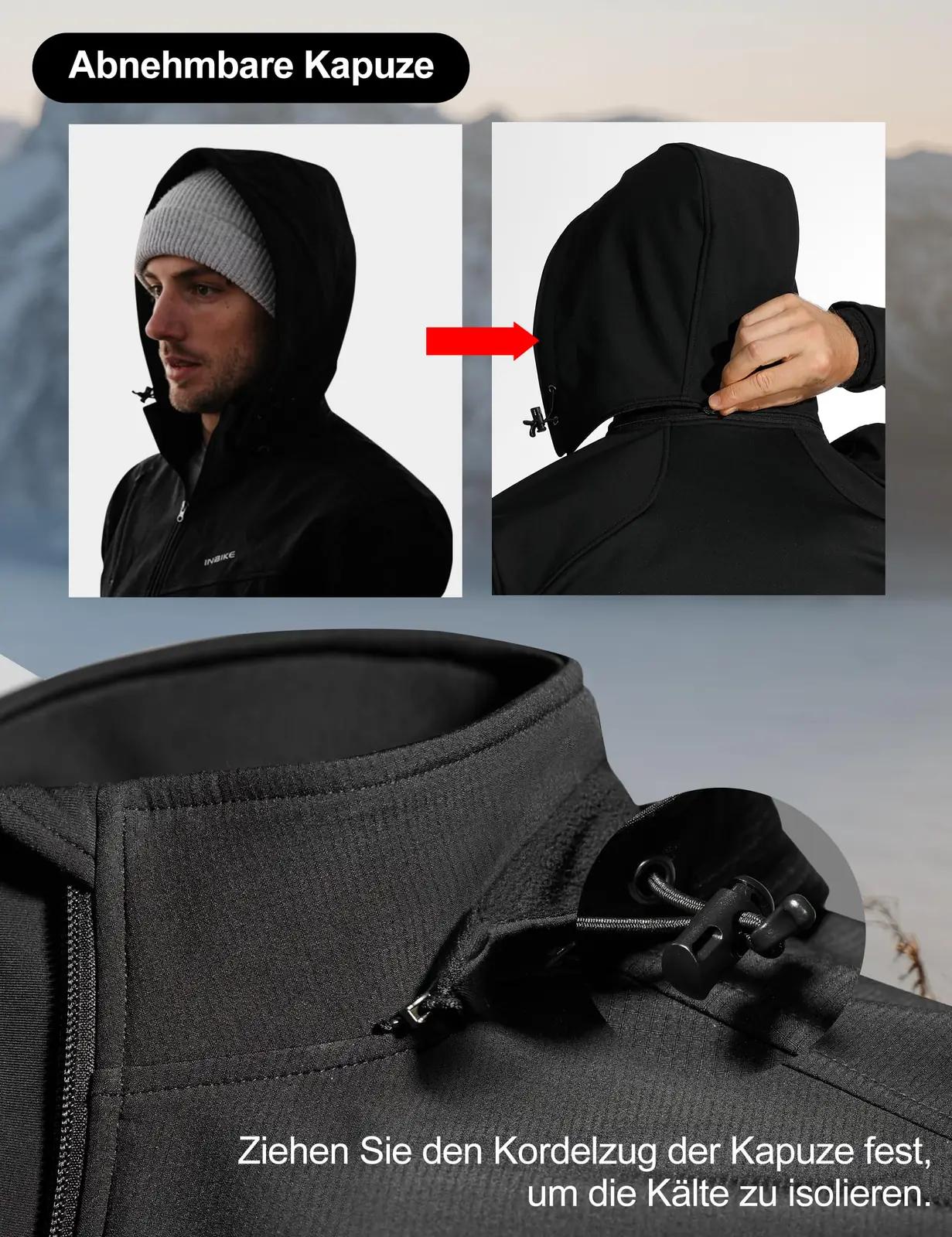 INBIKE veekindel softshell‑jope meestele – soe ja hingav – lisavaade