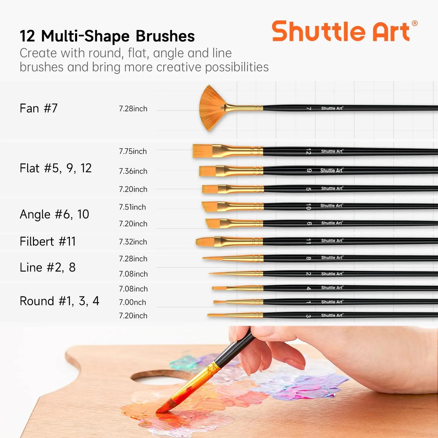 Shuttle Art akrüülvärvid komplekt — rikkalik 60 värvi komplekt – pilt 8