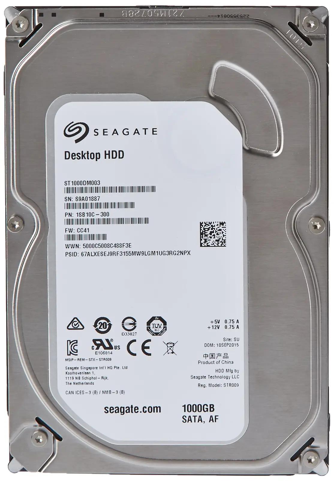 Seagate ST1000DM003 kõvakettad – toote esivaade