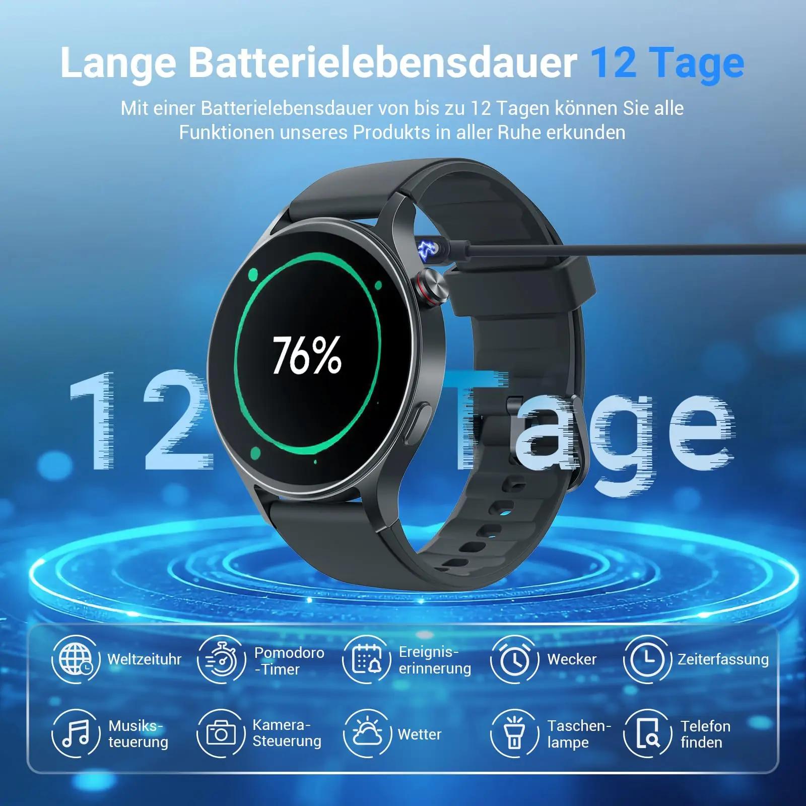 Fitpolo stiilne AMOLED nutikell – veekindel ja kingitusideeks – pilt 6