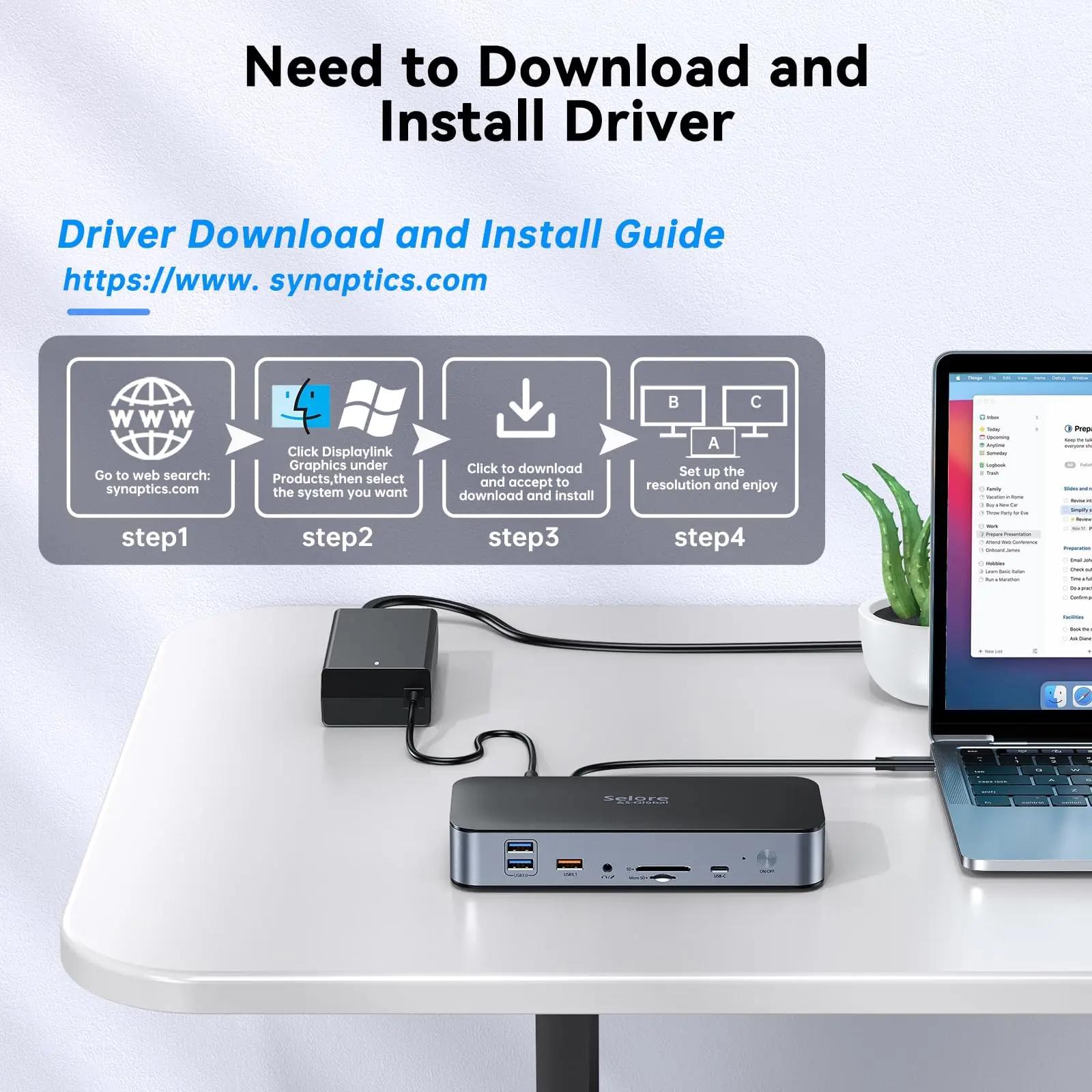 Selore&S-Global metallist USB-C dokk 15-in-1 – lisavaade