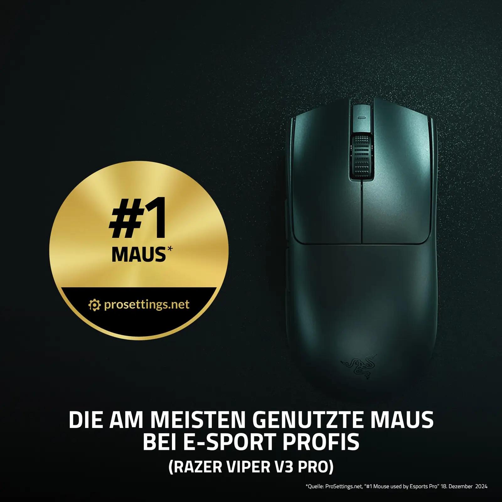 Razer kerge mänguhiir Viper V3 Pro – ergonoomiline 54 g – kasutusnäide
