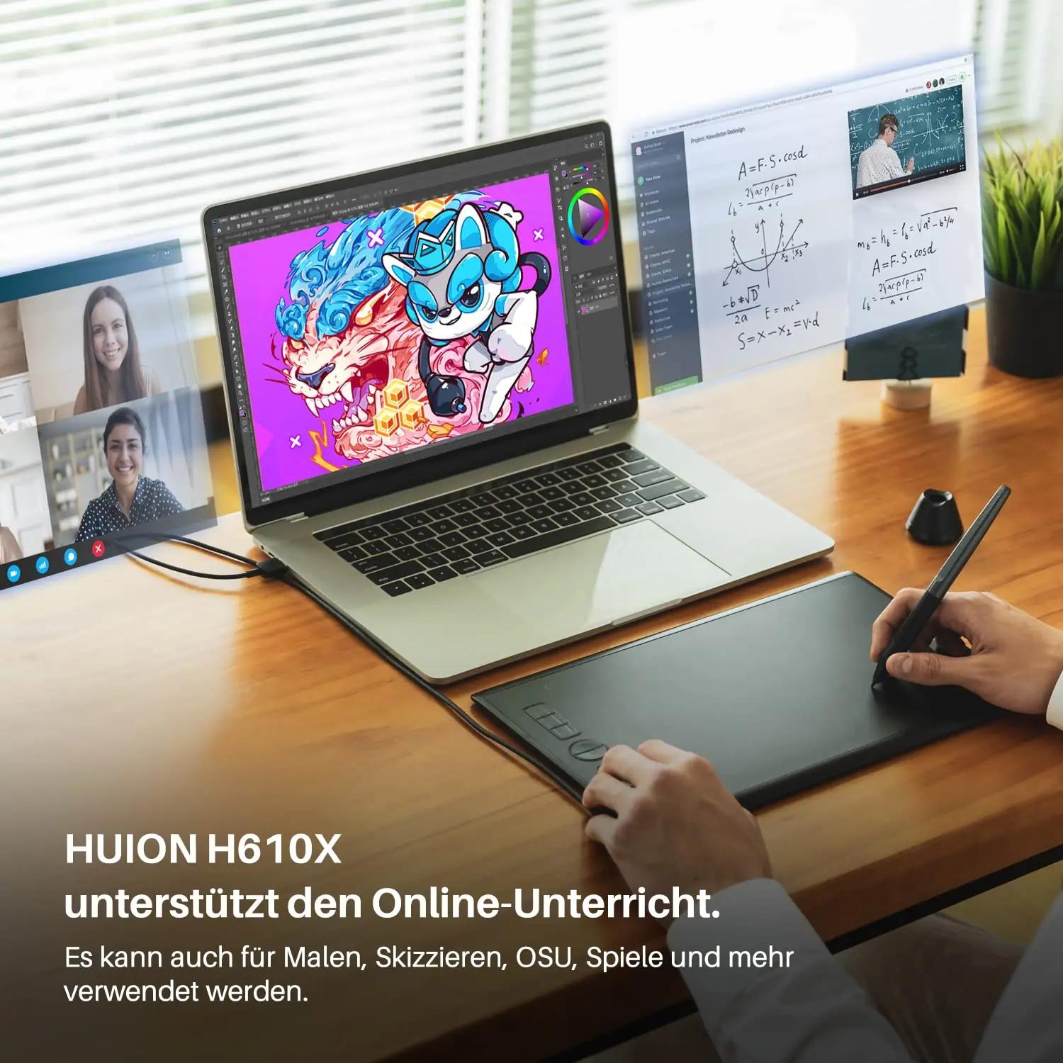 HUION graafikalaud H610X mugav joonistamiseks ja õppimiseks – pilt 6