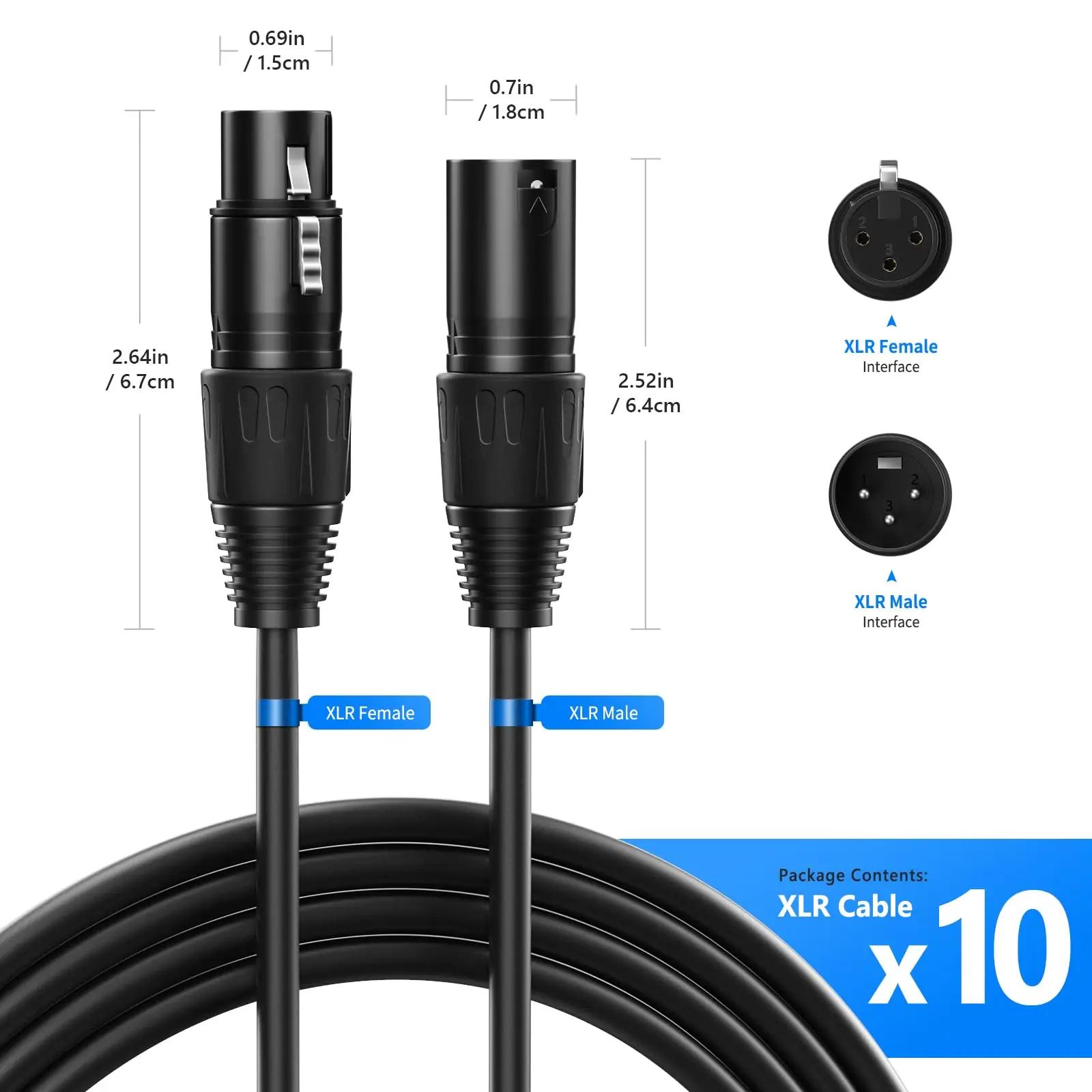 NEEWER tugev DMX-juhe 10-pack — stabiilne ühendus lavavalgustile – pilt 7