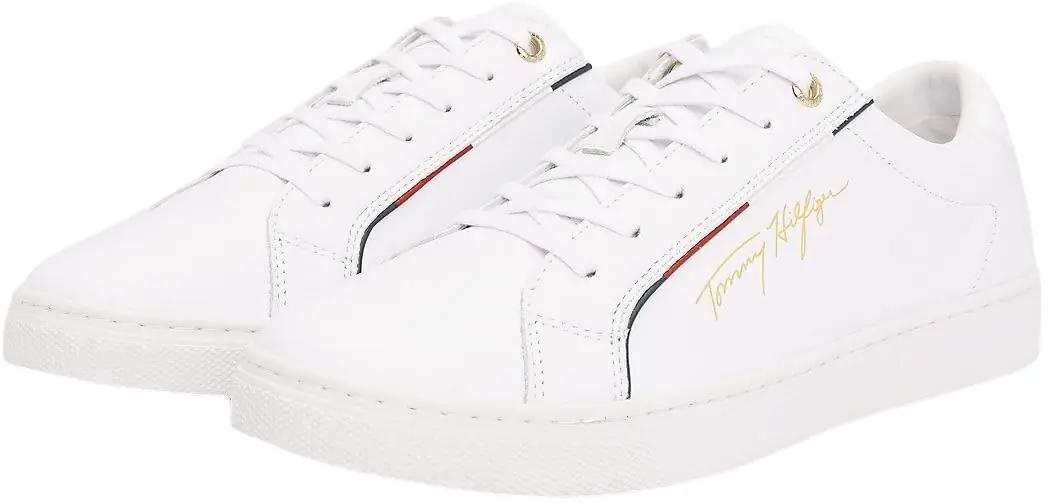 Tommy Hilfiger valged nahast vabaajajalatsid – pakend ja tarvikud
