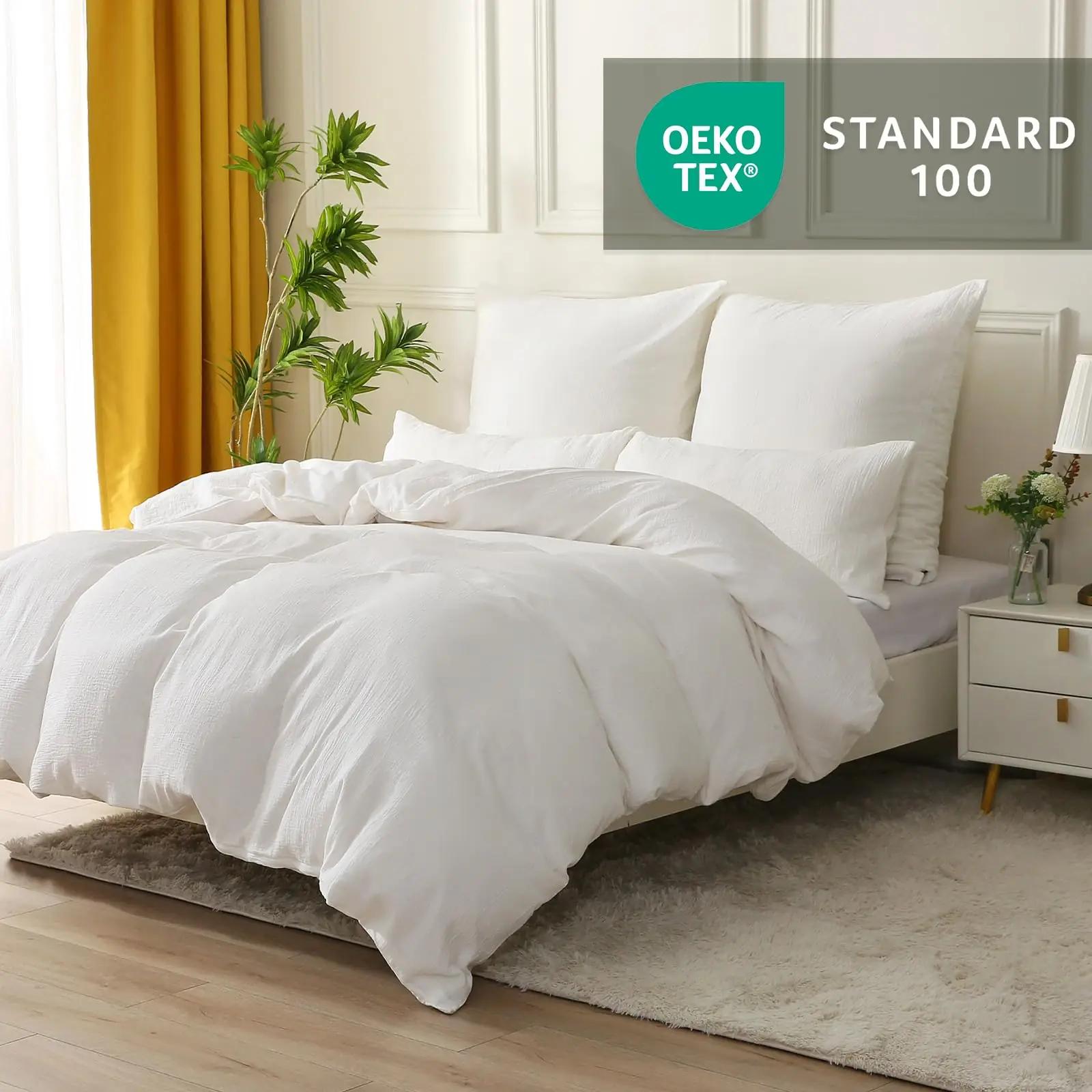 SOULFUL puuvillane voodipesukomplekt 140×200 valge elegants – pilt 7