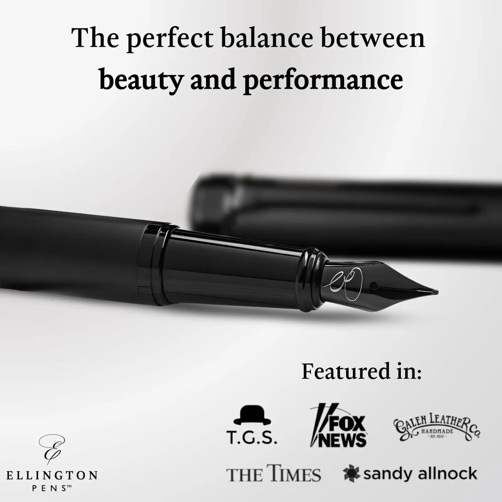 Ellington Pens elegantne roostevaba sulepea – kingi kirjutamiseks – detailne vaade