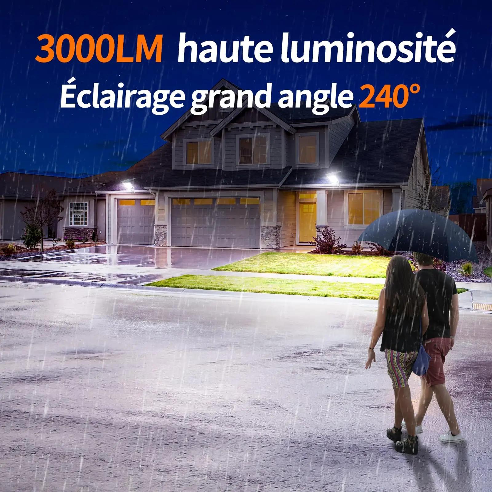 INTELAMP välisvalgusti solar ABS-korpusega — võimas 3000 lm – detailne vaade
