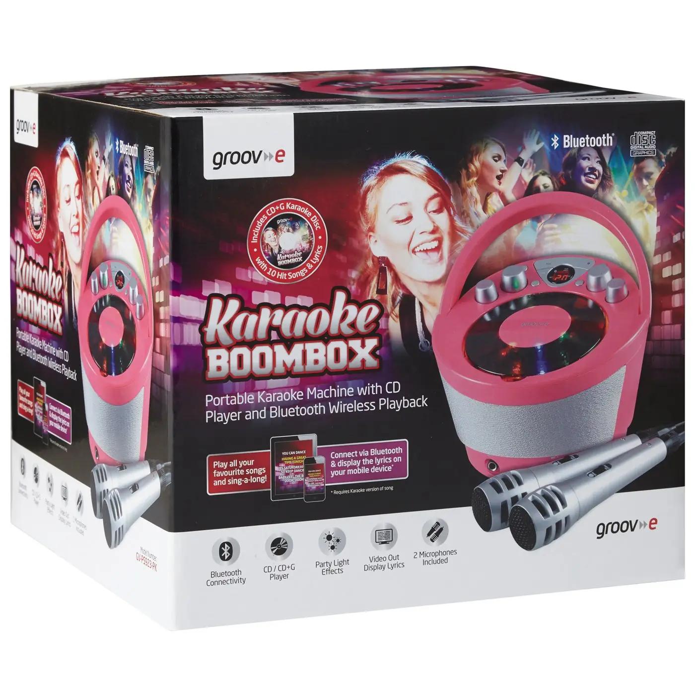 groov e roosa kaasaskantav karaokeboks koduseks peoks GVPS923PK – pilt 6