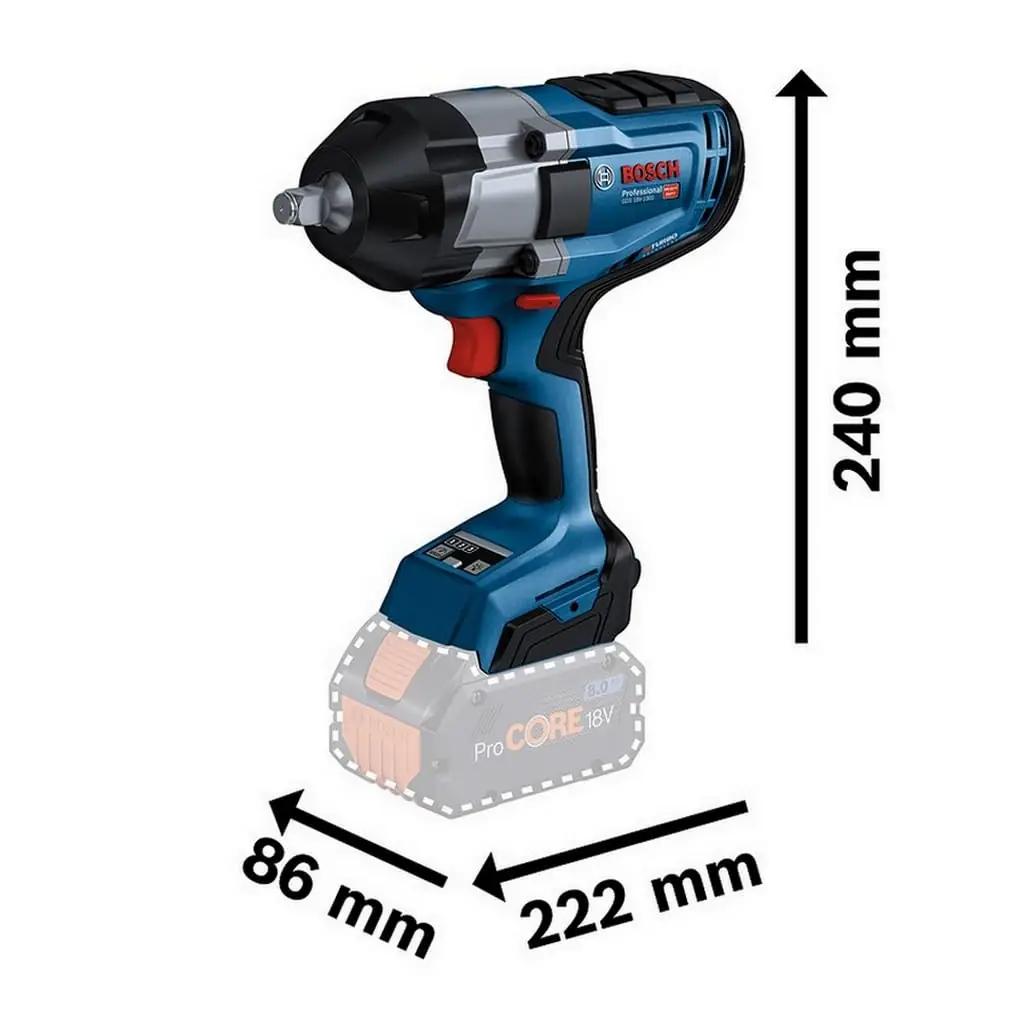 Bosch Professional tugev metallist löökvõtme ripats charm ja – detailne vaade