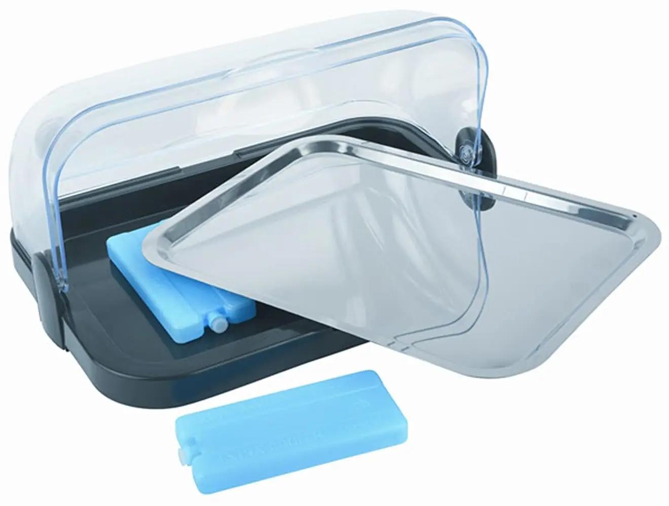 APS Buffetvitrine must plastikust rolltop – ideaalne teeninduseks – pakend ja tarvikud