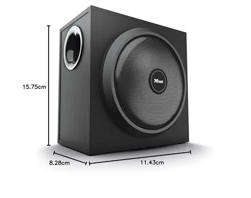 Trust heli- ja bassisüsteem — puidust subwoofer ja võimas kõlar – pilt 10